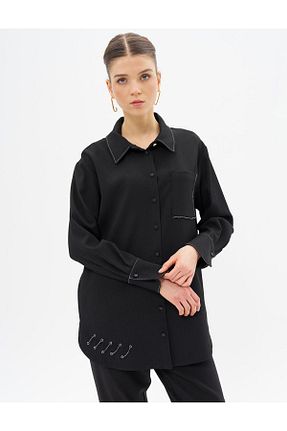 پیراهن حجاب مشکی زنانه رگولار Kayra - کد 870861267
