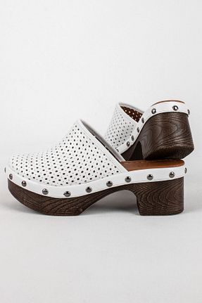 دمپائی سفید زنانه پاشنه تخت LAL SHOES & BAGS - کد 269268043
