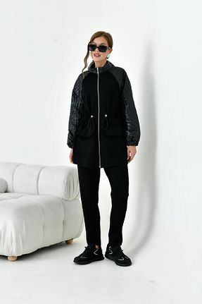 ست بالاتنه و پائین تنه مشکی زنانه بافتنی FTZ WOMEN - کد 870872491