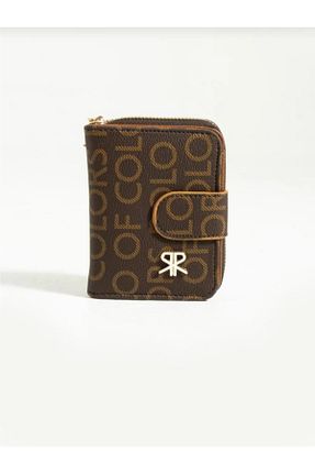 کیف پول قهوه ای زنانه ابعاد کوچک eflanmoda - کد 870887647