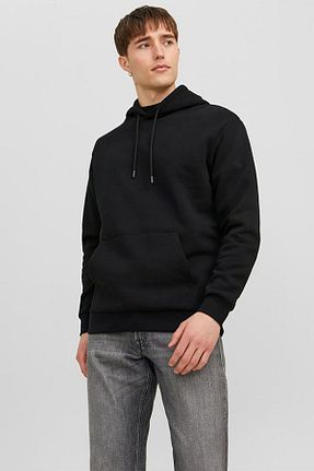 سوئیشرت مشکی مردانه ساده Jack & Jones - کد 774003197