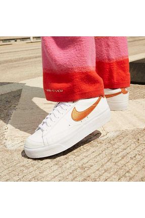 کفش اسنیکر سفید زنانه بند دار Nike - کد 870904718