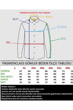 پیراهن سایز بزرگ طوسی مردانه Gömlek YNGMENCLASS - کد 870906403