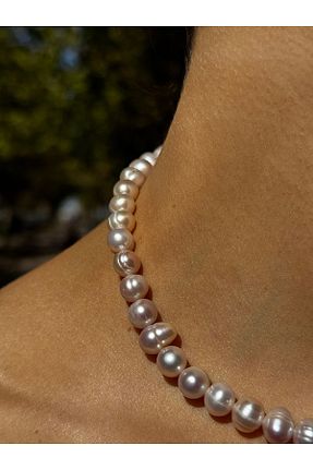 گردنبند مروارید سفید نقره Pure Gem - کد 870903197
