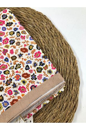 روسری قهوه ای پنبه ای Kamelya - کد 870904358