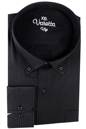 پیراهن سایز بزرگ مشکی مردانه سایز بزرگ Varetta - کد 870915561