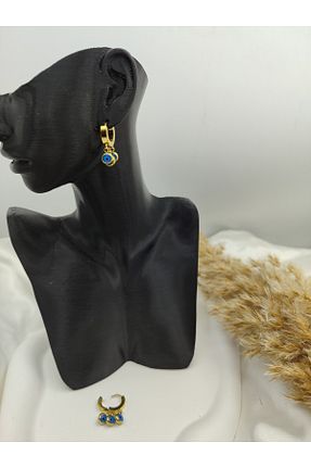 گوشواره استیل (فولاد) طلائی زنانه استیل (فولاد) Store - کد 870915584