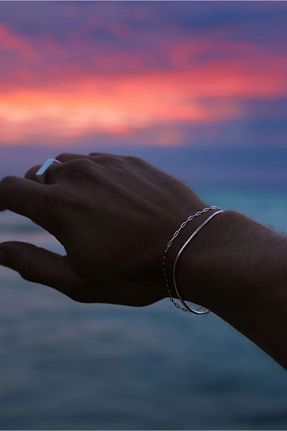 دستبند نقره سبز مردانه 925 عیار Ricco Jewellery - کد 866989270