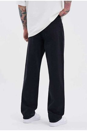 شلوار جین مشکی مردانه پاچه گشاد Denim - کد 870919304