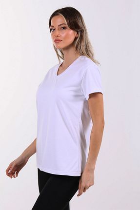 تیشرت سفید زنانه رگولار MAXI DRY - کد 245359391