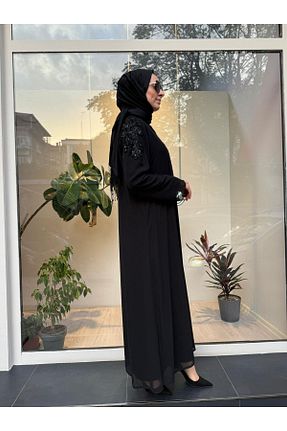 کلاه و ابایا مشکی زنانه پلی استر Nurcan Çetin - کد 870937065