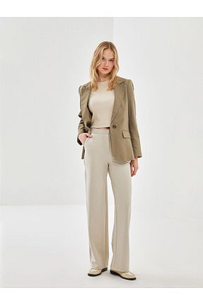 شلوار کرمگن سرمه ای زنانه رگولار LC Waikiki - کد 870945143