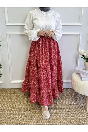 دامن رنگی زنانه بافتنی Moda Lippa - کد 870954004