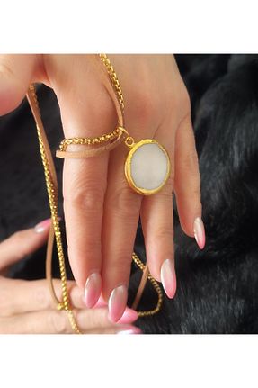 گردنبند جواهر قهوه ای زنانه سنگ Jansu Jewellery Desing - کد 870970645