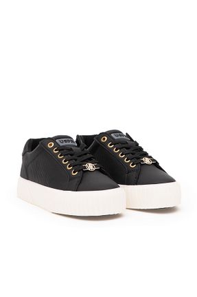 کفش اسنیکر مشکی زنانه بند دار U.S. Polo Assn. - کد 870979242
