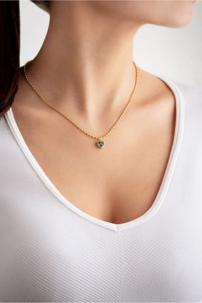 گردنبند نقره زرد زنانه 925 عیار So Chic - کد 803873328