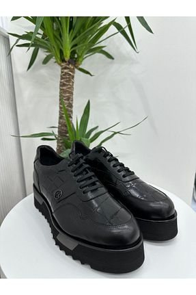 کفش کژوال مشکی مردانه چرم خالص Klay Shoes - کد 871042438