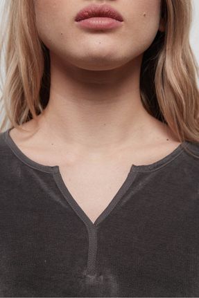 تیشرت طوسی زنانه رگولار Hays - کد 871033119