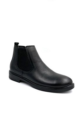 بوت / نیم بوت مشکی مردانه چرم خالص BEYAZ - کد 871054664