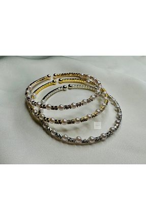 دستبند استیل (فولاد) رنگی زنانه سنگ PERA’S - کد 871053449