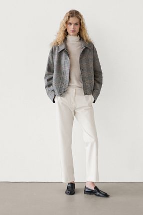 شلوار بژ زنانه پلی استر Massimo Dutti - کد 871085639