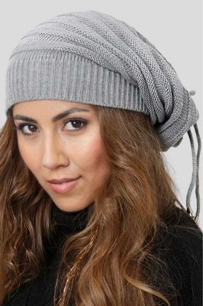 کلاه پشمی طوسی زنانه اکریلیک Trenderrs - کد 871113841