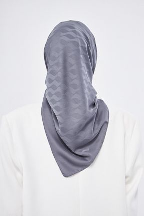 شال طوسی زنانه پلی استر SAKAFASHİON - کد 871113433