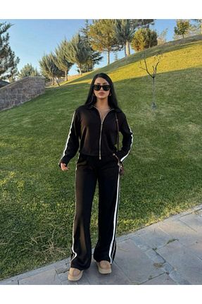ست بالاتنه و پائین تنه مشکی زنانه بافت charme butik - کد 871115547