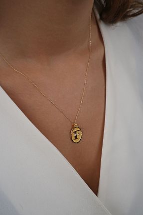 گردنبند طلا زرد زنانه 14 عیار DİAMİNE PIRLANTA - کد 859987458