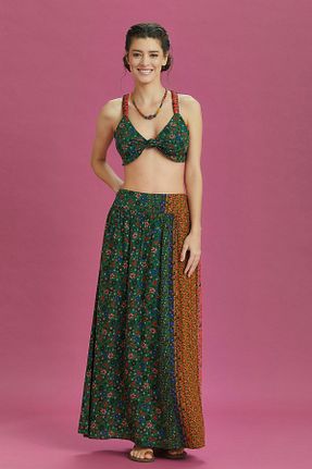 دامن نارنجی زنانه ویسکون Los Banditos - کد 812295881