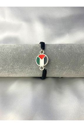 دستبند جواهر رنگی زنانه چرم Herşey Nota - کد 871154707