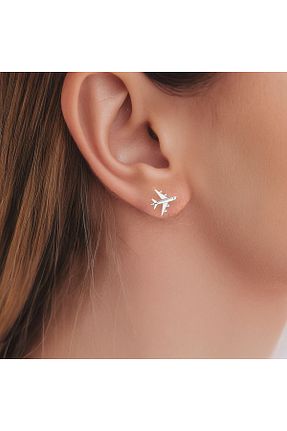 گوشواره نقره زنانه 925 عیار Indigo Takı - کد 867658453