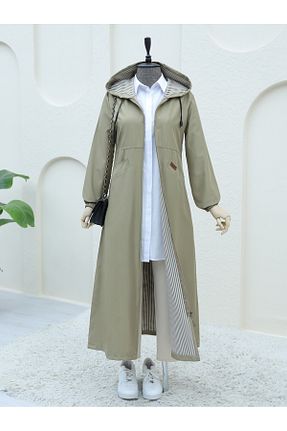 ترنچکت قهوه ای زنانه پلی استر Modamorfo - کد 839408459