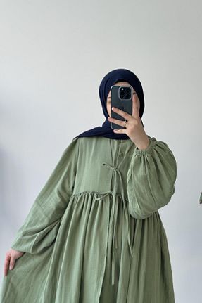 ست بالاتنه و پائین تنه حجاب سبز زنانه رگولار ANDE - کد 871168772
