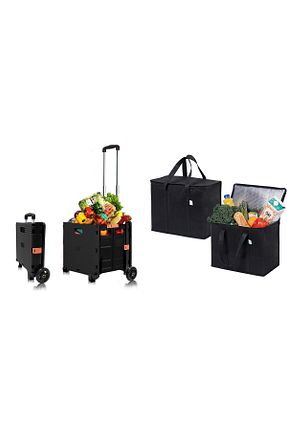 کیف و سبد چرخدار خرید مشکی BALATLI - کد 871171237