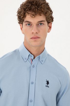 پیراهن آبی مردانه رگولار U.S. Polo Assn. - کد 871197280