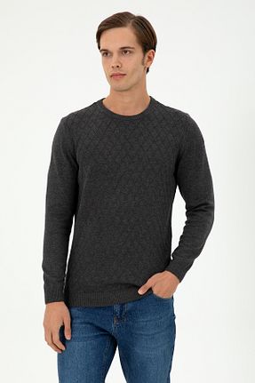 پلیور طوسی مردانه ساده U.S. Polo Assn. - کد 871193745