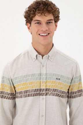 پیراهن نباتی مردانه یقه پیراهنی U.S. Polo Assn. - کد 871194595