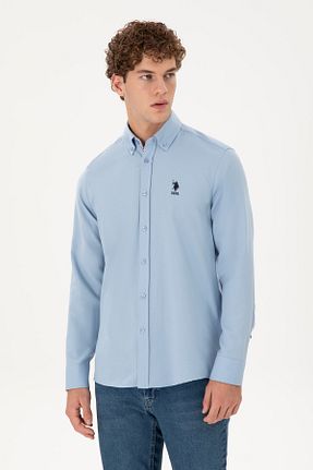 پیراهن آبی مردانه رگولار U.S. Polo Assn. - کد 871197280