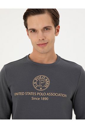 سوئیشرت طوسی مردانه ساده U.S. Polo Assn. - کد 871200007
