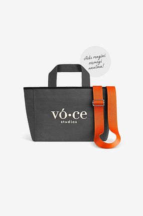 کیف دوشی طوسی زنانه پارچه ای voce studios - کد 813978592