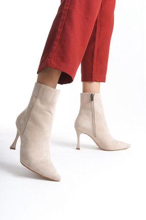 بوت / نیم بوت بژ زنانه جیر NITU Shoes - کد 871248862