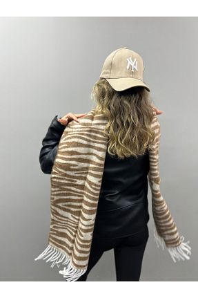 شال گردن قهوه ای زنانه اکریلیک Goldmine - کد 871263096