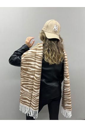 شال گردن قهوه ای زنانه اکریلیک Goldmine - کد 871263096