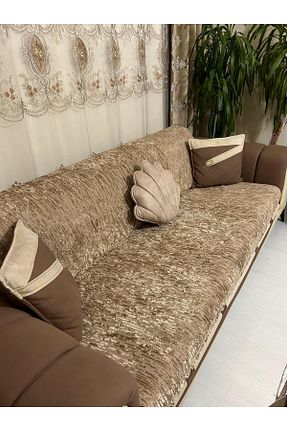کاور مبل قهوه ای مخمل Tekstilsa - کد 868585302
