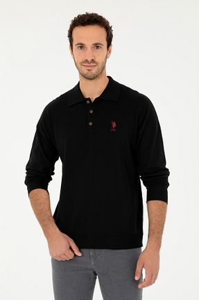 پلیور مشکی مردانه ساده U.S. Polo Assn. - کد 871264623