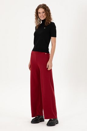 شلوار زرشکی زنانه بافتنی U.S. Polo Assn. - کد 871290059