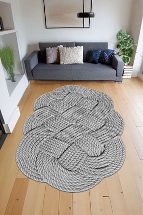 کناره طوسی پلی استر GRİ HOME HALI - کد 871306769