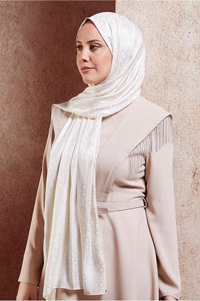 شال بژ زنانه پلی استر Alvina - کد 871312365