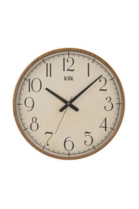 ساعت دیواری قهوه ای 38 x 38 Klik - کد 861941368